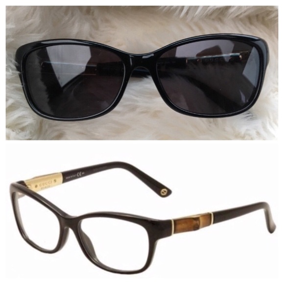 gucci glasses bamboo frame